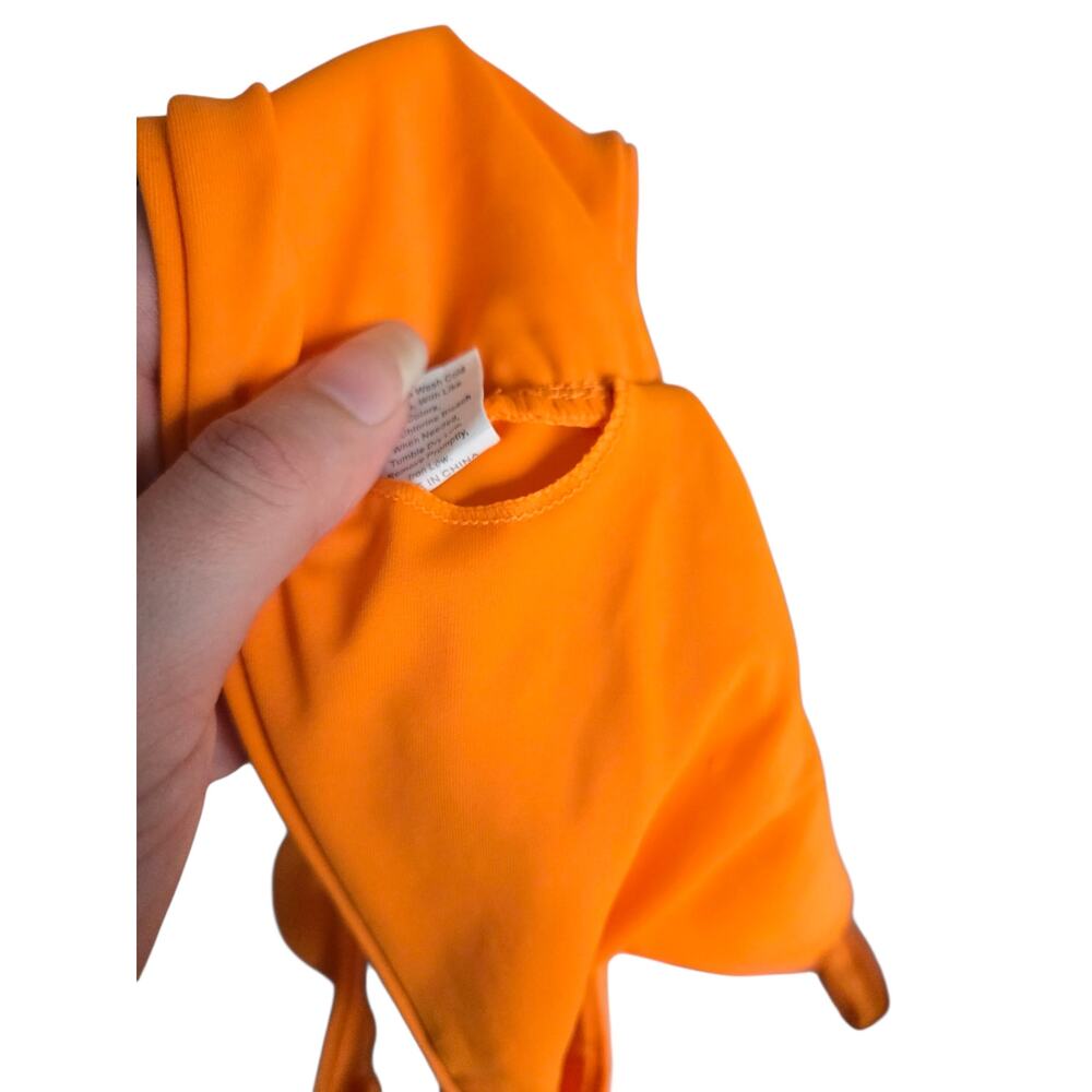 Orange two piece bikini, size small - Picture 7 of 7